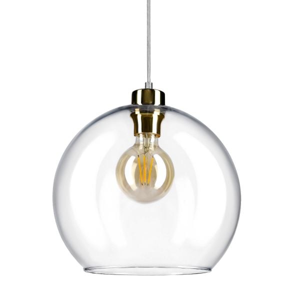 Lampa EYRA wisząca transparentna 30x30x125 cm
