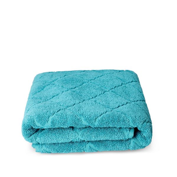  SAMINE Ręcznik z marokańską koniczyną turkusowy 