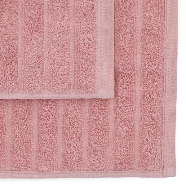 Ręcznik ASTRI w paski różowy 100x150 cm
