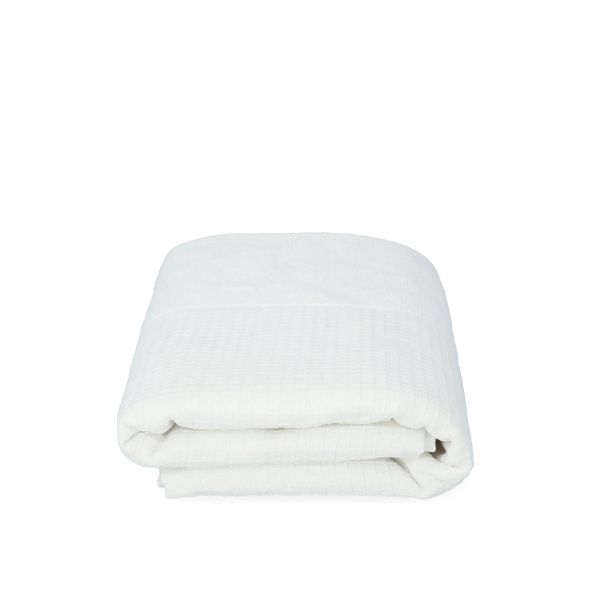  HAILEY Ręcznik w kratkę biały 