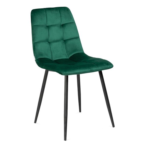 Krzesło GOYA welurowe zielone 44x54x88 cm