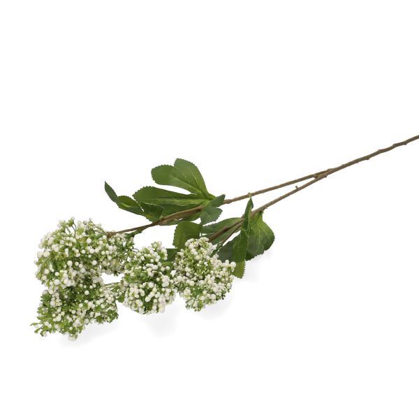 Kwiat LELA sztuczny bez biały 75 cm