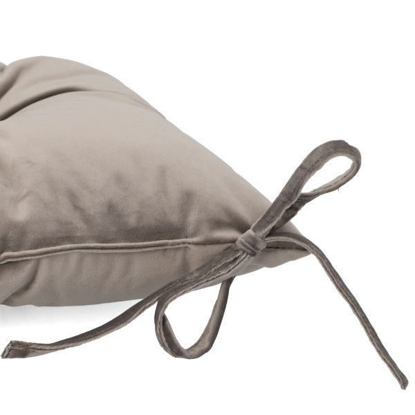 Poduszka na krzesło z wiązaniem VIVI beżowa 38x38 cm