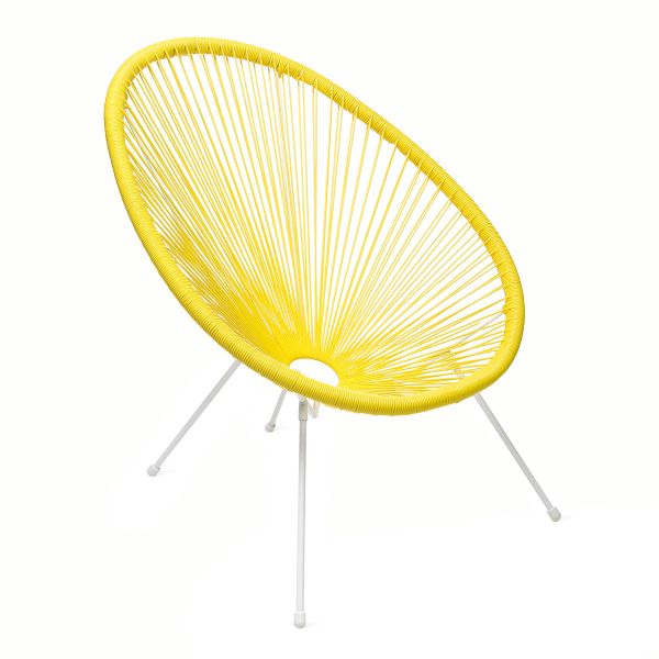 Fotel ACAPULCO żółty 93x73x85 cm