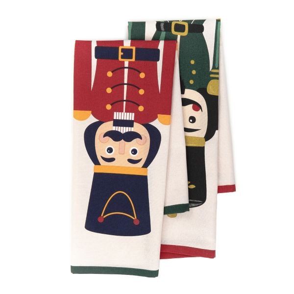 Zestaw ścierek kuchennych NUTCRACKER z dziadkiem do orzeczów 2*45x65 cm