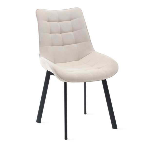 Krzesło COLIN w tkaninie beżowe 53x61x88 cm