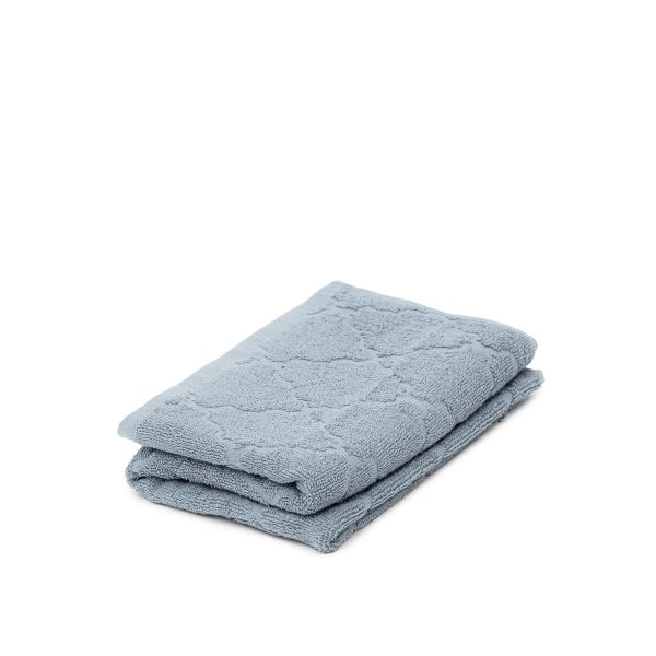 Ręcznik SAMINE z marokańską koniczyną niebieski 50x90cm