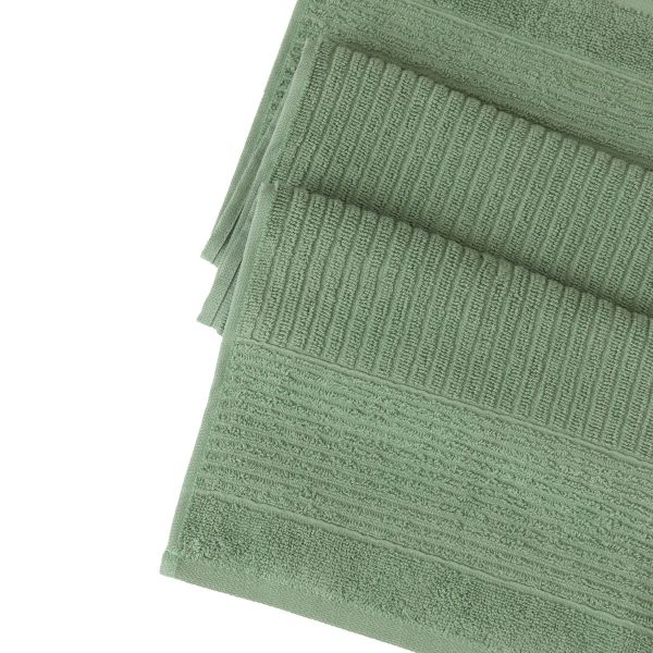 Ręcznik NALTIO w paski pistacjowy 50x90 cm