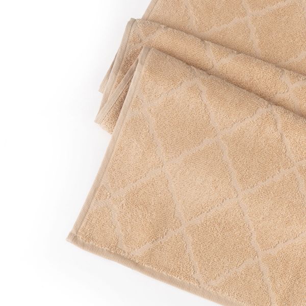 Ręcznik SAMINE z marokańską koniczyną beżowy 50x90 cm
