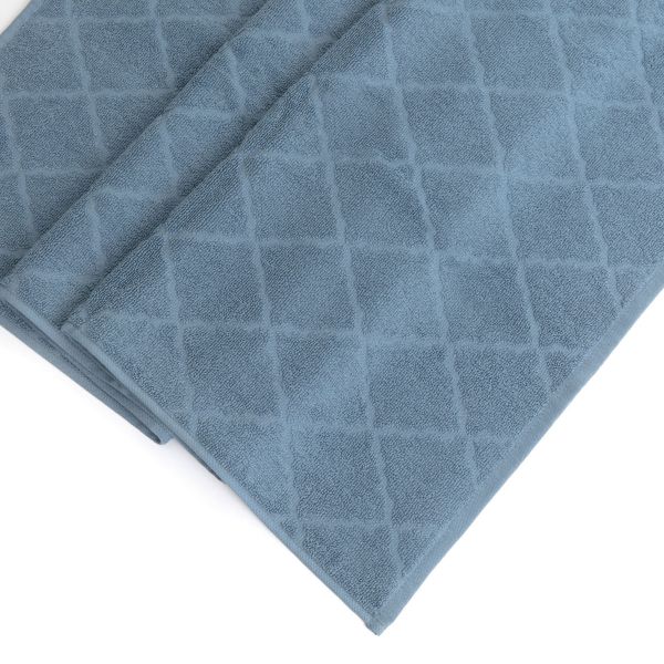 Ręcznik SAMINE z marokańską koniczyną niebieski 70x130 cm