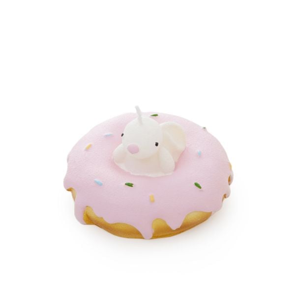 Świeca wielkanocna LAPIN donut z królikiem 8,5 cm
