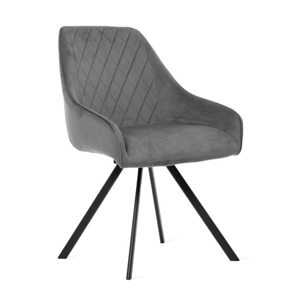 Krzesło LAURENT obrotowe białe 54x55x85 cm, SH: 50cm