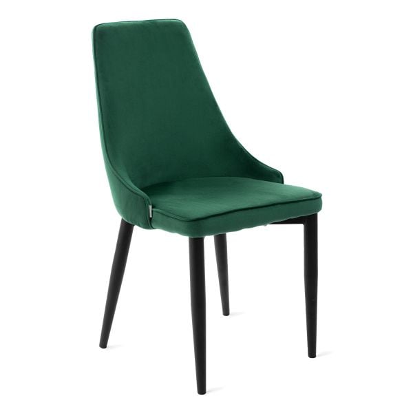 Krzesło LOUIS RIBBON welurowe zielone 44x59x88 cm