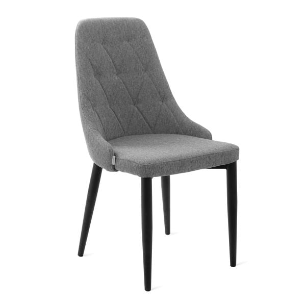 Krzesło LOUIS QUILTER w tkaninie szare 44x59x88 cm
