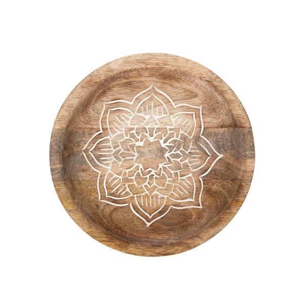 Taca dekoracyjna FLOAR z drewna mango 20 cm