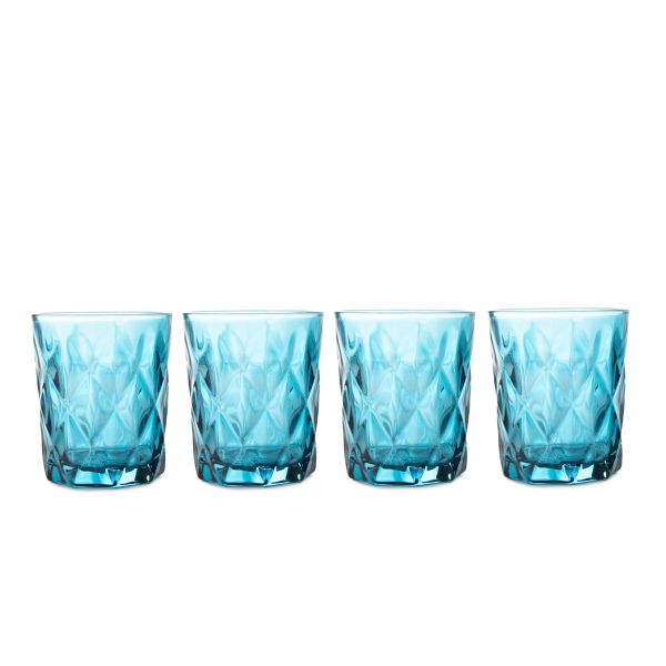 Zestaw szklanek LUNNA ciemny niebieski 4 szt. 0,29 l