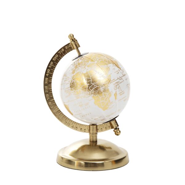 Globus dekoracyjny GLOBE złoty 13x10x18 cm