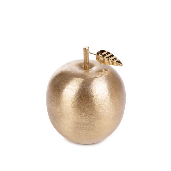 Ozdoba stojąca GIRONA jabłko złote 14x14x15