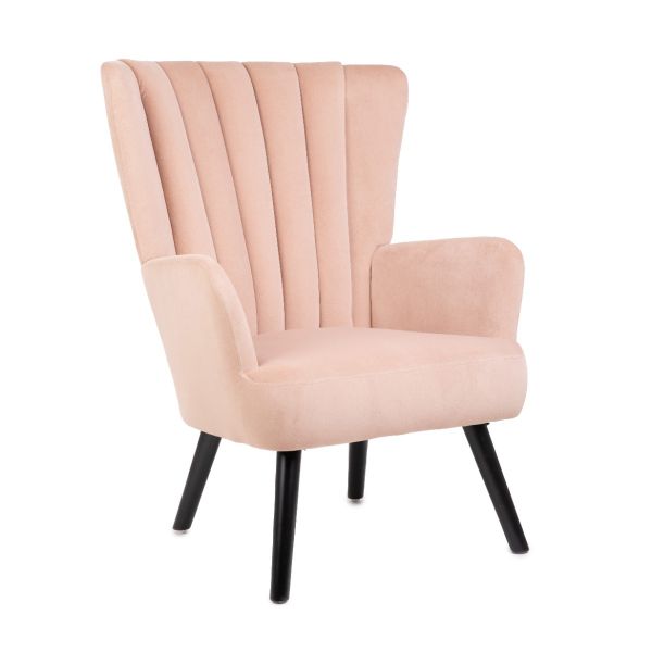 Fotel MILLS różowy 42x75x74 cm