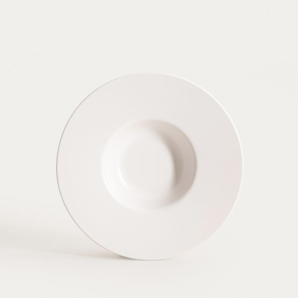 Talerz FAMELIO do pasty biały 28 cm