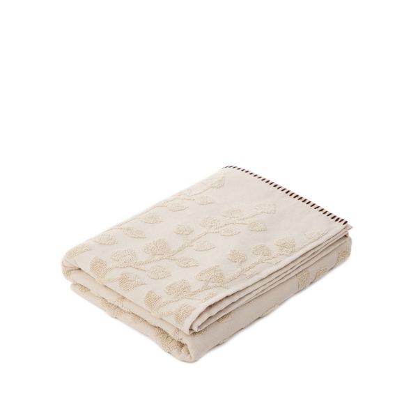 Ręcznik LESLIE z obszyciami beżowy 50x90cm
