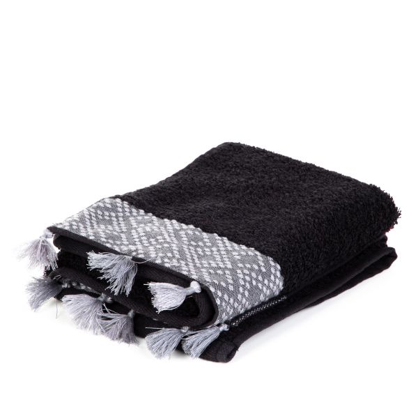 Ręcznik TERI czarno-szary 70x130cm