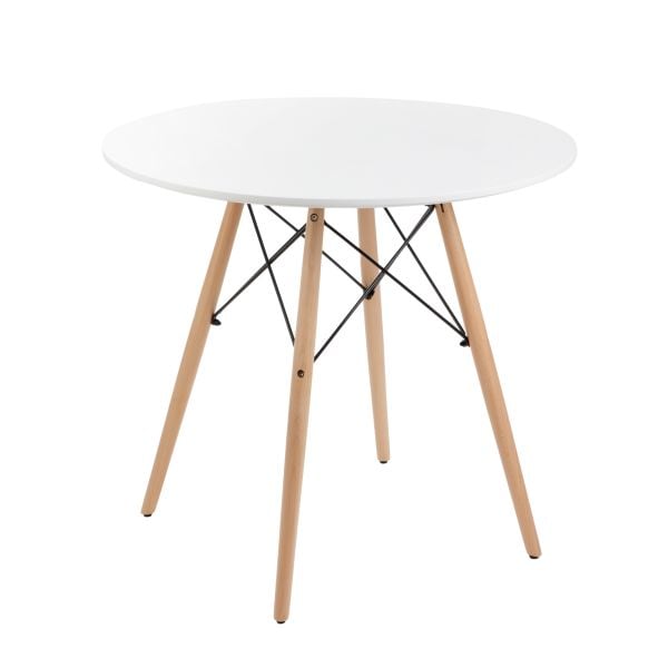 Stół TAVOLO naturalny z białym blatem 60×48cm