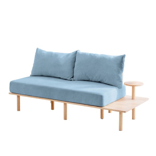 Sofa SERI 2-osobowa niebieska 180x76x75 cm