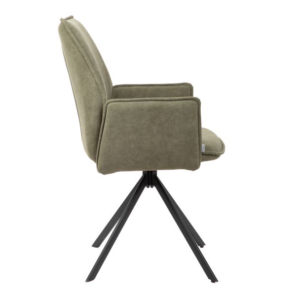 Krzesło LUGRO obrotowe zielone 56x60x82 cm