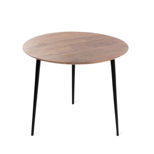 Stolik kawowy REN lite drewno akacji + metal 60x60x40 cm