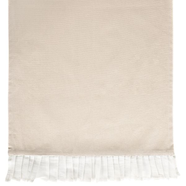 Bieżnik LINELA z bawełnianą falbanką 40x160 cm