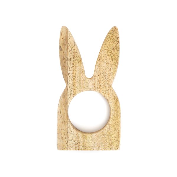 Pierścień TERNI na serwetkę drewniany z uszami 2x12 cm
