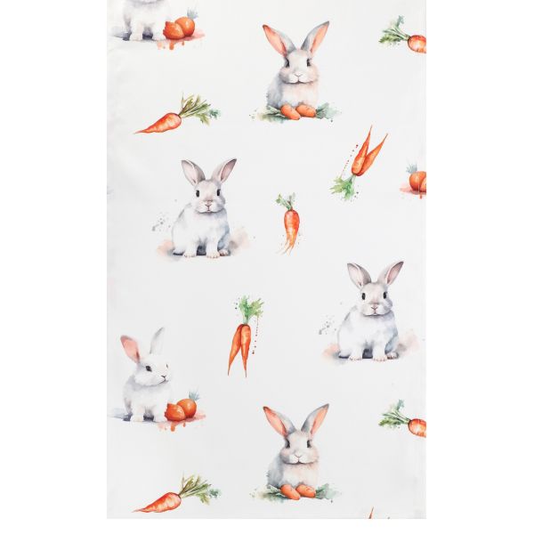 Bieżnik FARO w króliki z marchewkami 40x160 cm