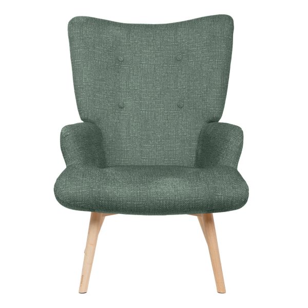 Fotel MOSS POP w tkaninie zielony 72x73x96cm