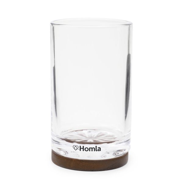Kubek łazienkowy DENIKA szklany transparentny 6.9x11cm