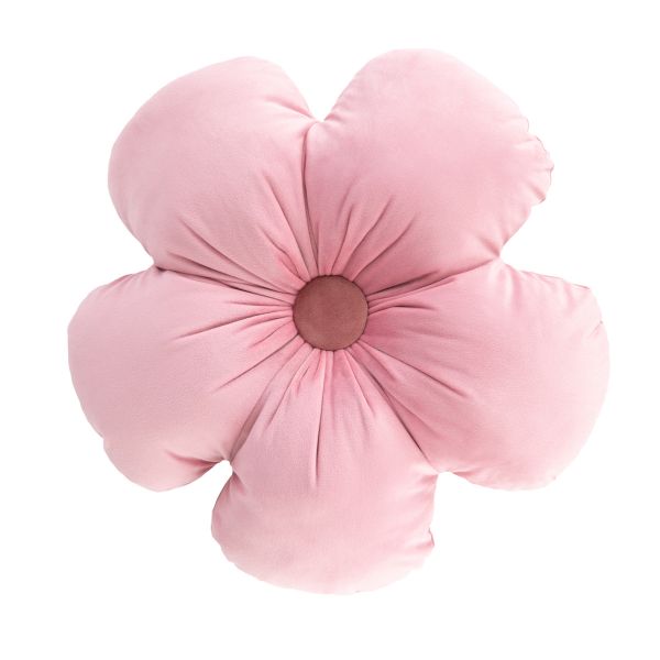 Poduszka LOERI różowa w kształcie kwiatka 40cm