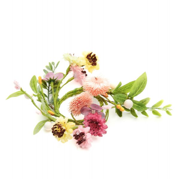 Wieniec FLOS z kolorowymi kwiatuszkami 15x15x3 cm