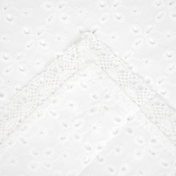 Obrus kwadratowy CROCHET szydełkowy biały 80x80 cm