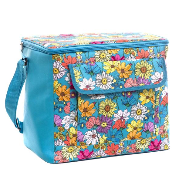 Torba termiczna FLORAL AURA w kwiaty 32x23x28 cm