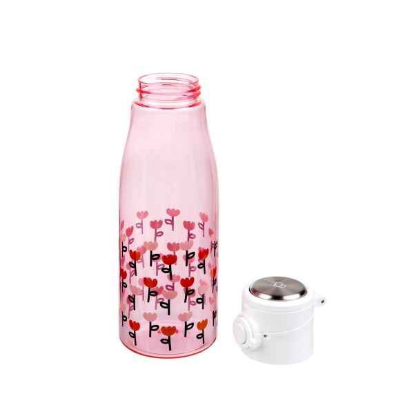 Butelka MELBI różowa w kwiaty 0,7 l