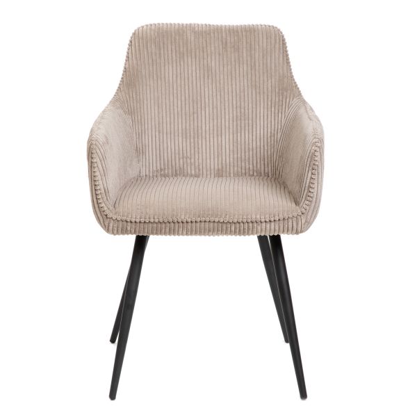Krzesło SATORI FASO sztruksowe beżowe 58x62x79cm