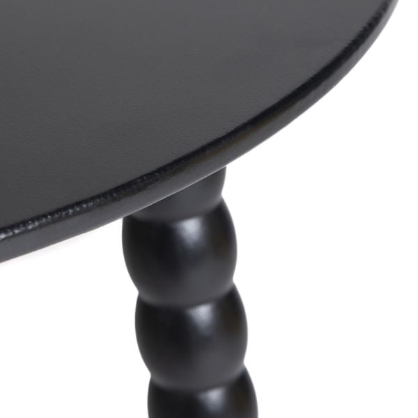 Stolik kawowy RESLE czarny 50x50x50 cm