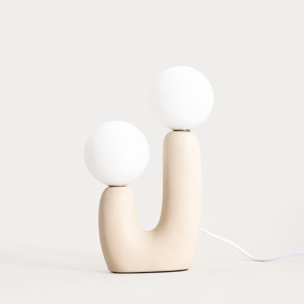 Lampa stołowa ORMIK ceramiczna 20x11x31 cm