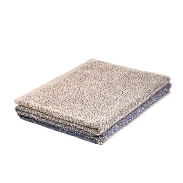 Ręcznik LUELLA bawełniany niebiesko beżowy 70x130 cm