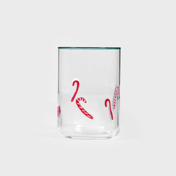 Szklanka CANDY CANE z laseczkami 0,5 l