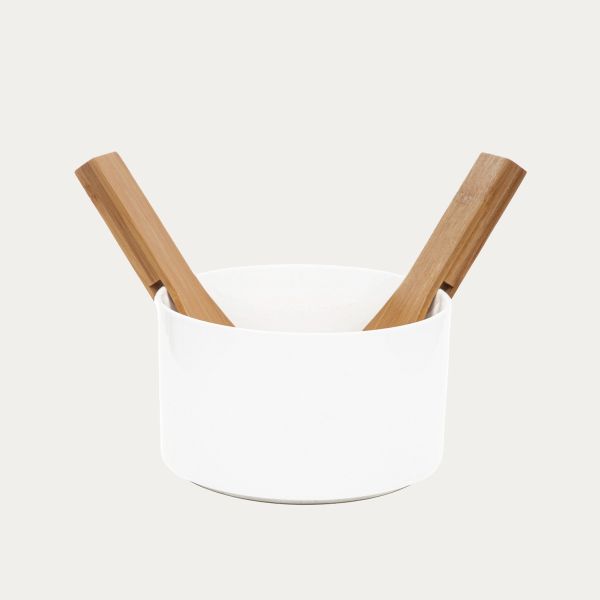 Misa B2 FINCAN do sałat z bambusowymi łyżkami 17 cm