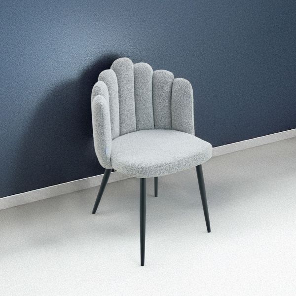 Krzesło LUXE Szare 56x55x86 cm