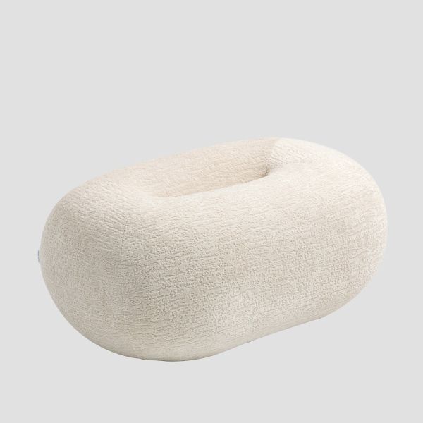 Pufa LUNCTA Ecru 82x52x34 cm