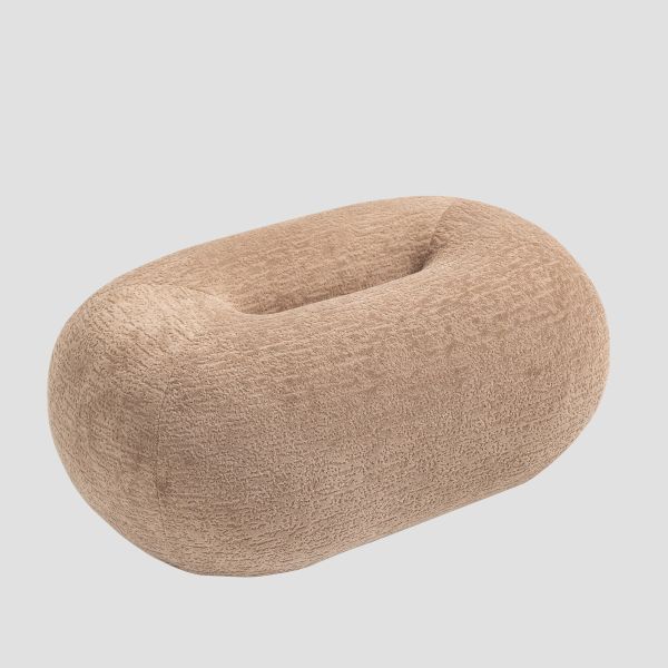 Pufa LUNCTA Beżowa 82x52x34 cm