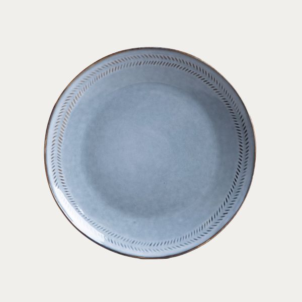 Talerz BLUEJEANS obiadowy niebieski 28 cm